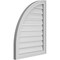 Ekena Millwork Quarter Round Top Left Surface Mount PVC Gable Vent w/ 2"W x 1-1/2"P Brickmould Frame, 22"W x 28"H GVPQL22X2802SF - alternate 5